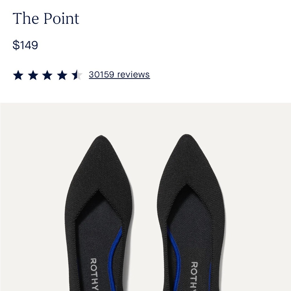 Rothy’s The Point Black flats